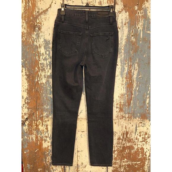 PAIGE black denim Sarah Slim jeans size 25 - Picture 6 of 8